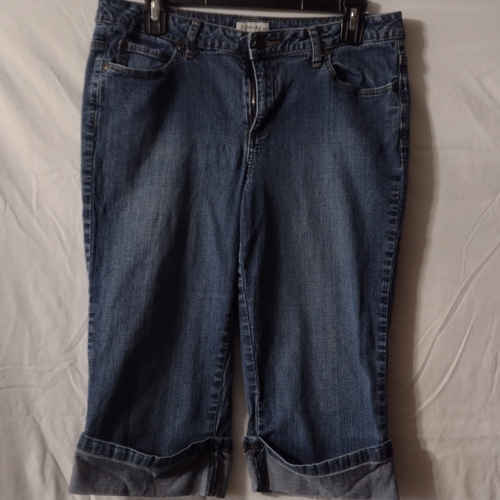 Women's St.John's Bay  Blue Denim Capris